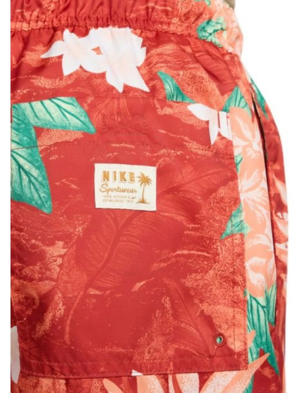 NWT NIKE MENS HAWAIIAN FLOWER SWIM TRUNKS SWIMSUIT SZ MEDIUM